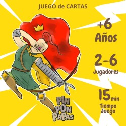 Pin Pon Papas Juego de Cartas