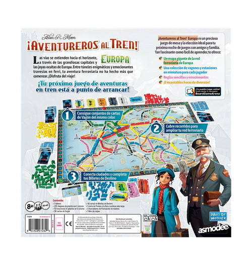 Aventureros al Tren Europa – Juego de Mesa de Estrategia