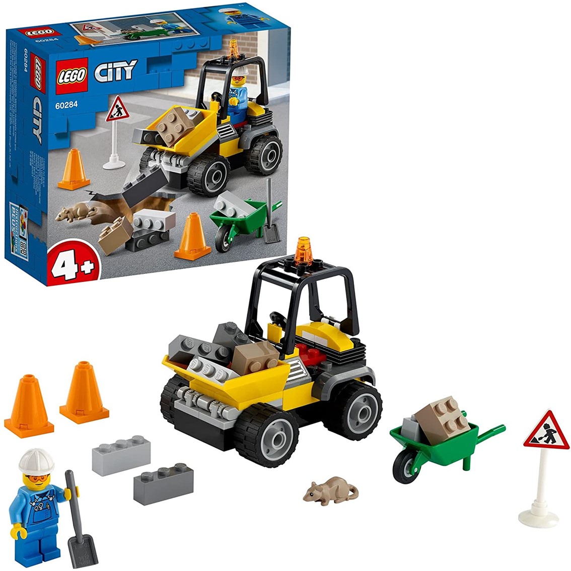 Lego city vehiculo obras en carretera