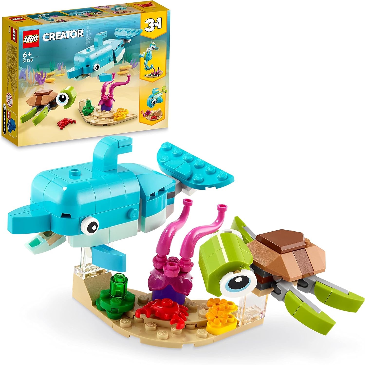 Lego delfín y tortuga